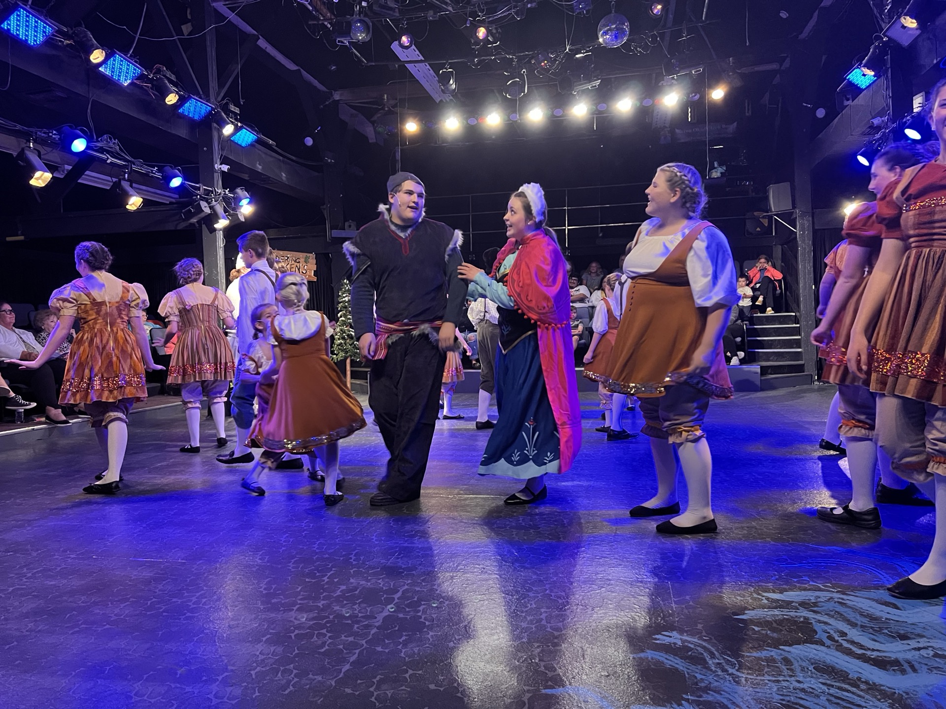 Harrison Buchanan performing in Frozen at Old Barn Playhouse